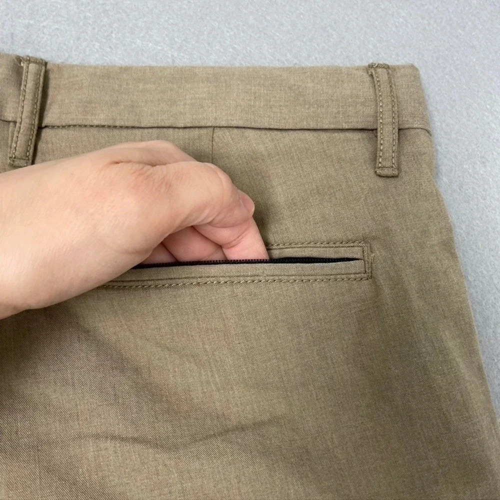 Nordstrom Tech-Smart Slim Fit Mens‎ 35W Tan Khaki Chino Shorts N0468215MN
